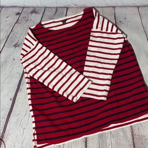𝅺JCrew | 3/4 sleeve Striped Top | S